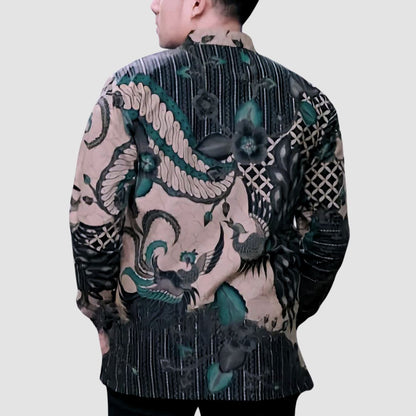 Men's Batik Shirt - Rainforest Symphony